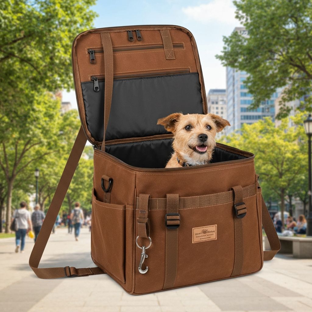 강아지 산책 가방